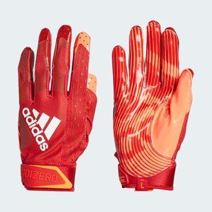 ADIDAS Adizero 9.0 Highlighter Receiver Gloves, Red, L